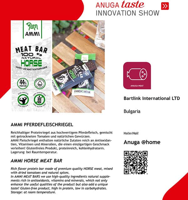 anuga 2021 top product innovations Български продукт AMMI отличен на световното изложение ANUGA 2021