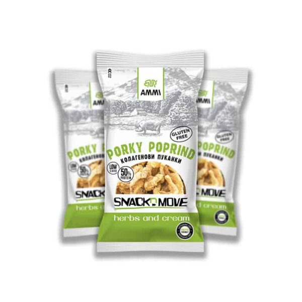 AMMI Porky Poprind - Herbs and Cream 50 g