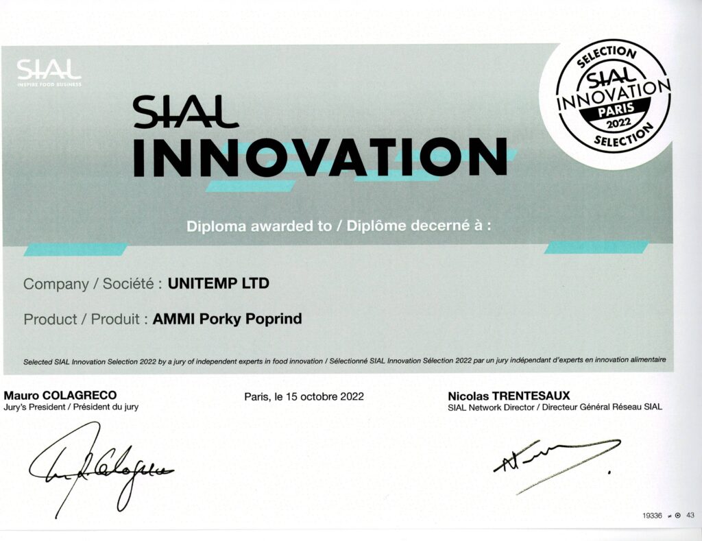 SIAL innovation award AMMI porky poprind